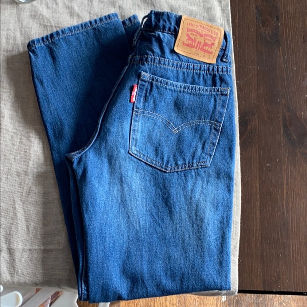 3/$15 Levi’s girls kids 502 regular taper jeans denim